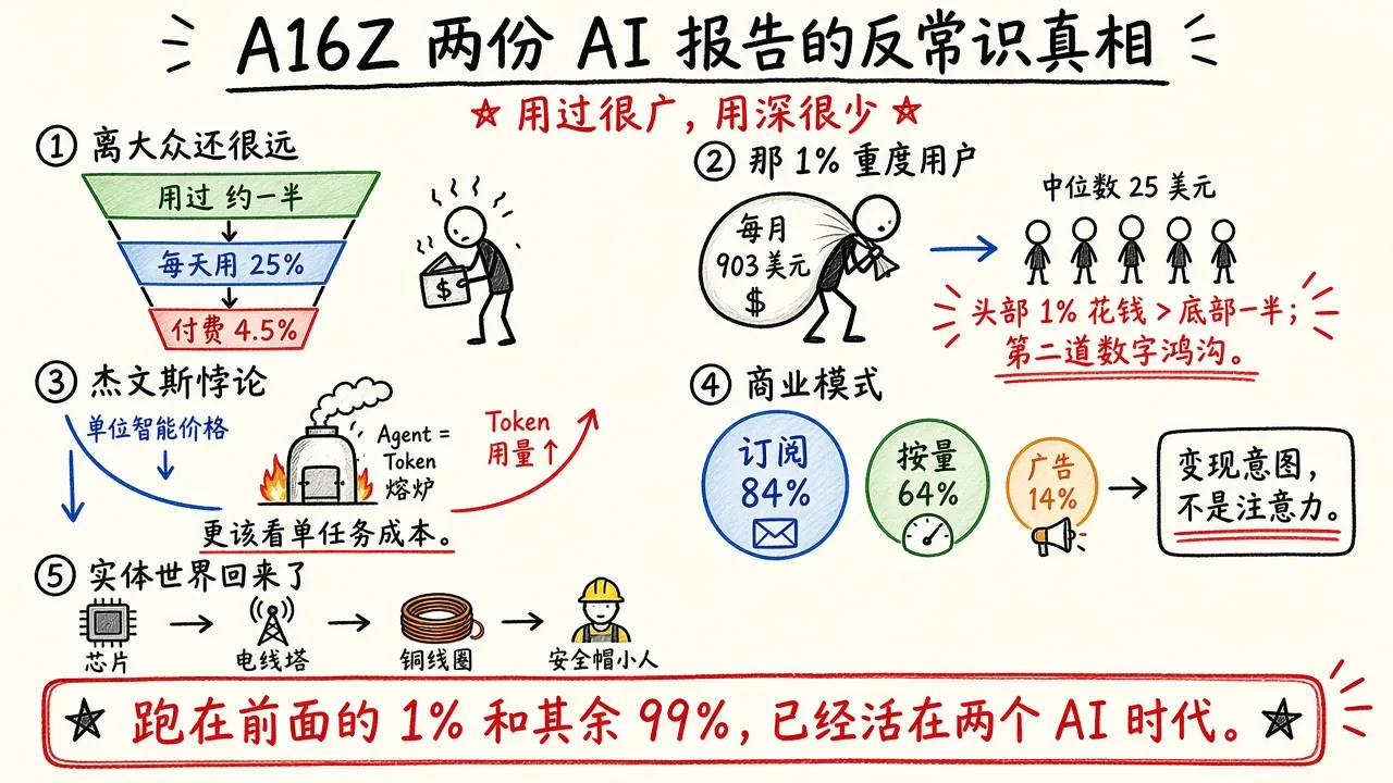 聊聊A16Z这两份AI报告，以及一些反常识的真相