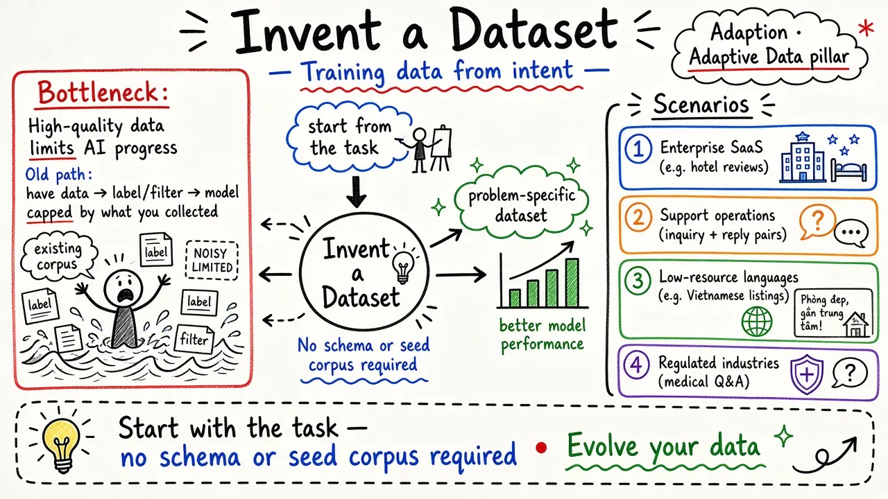 Invent a Dataset — Training data from intent (Adaption)