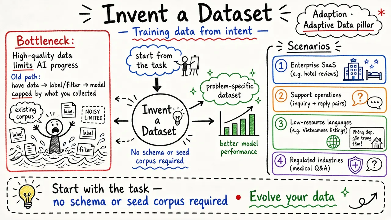 Invent a Dataset — Training data from intent (Adaption)