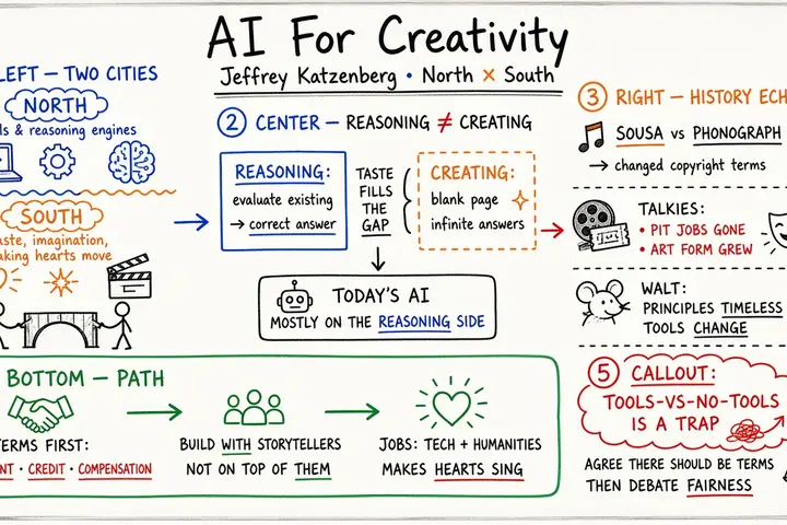 AI For Creativity — Jeffrey Katzenberg (@jeffreykWNDR)