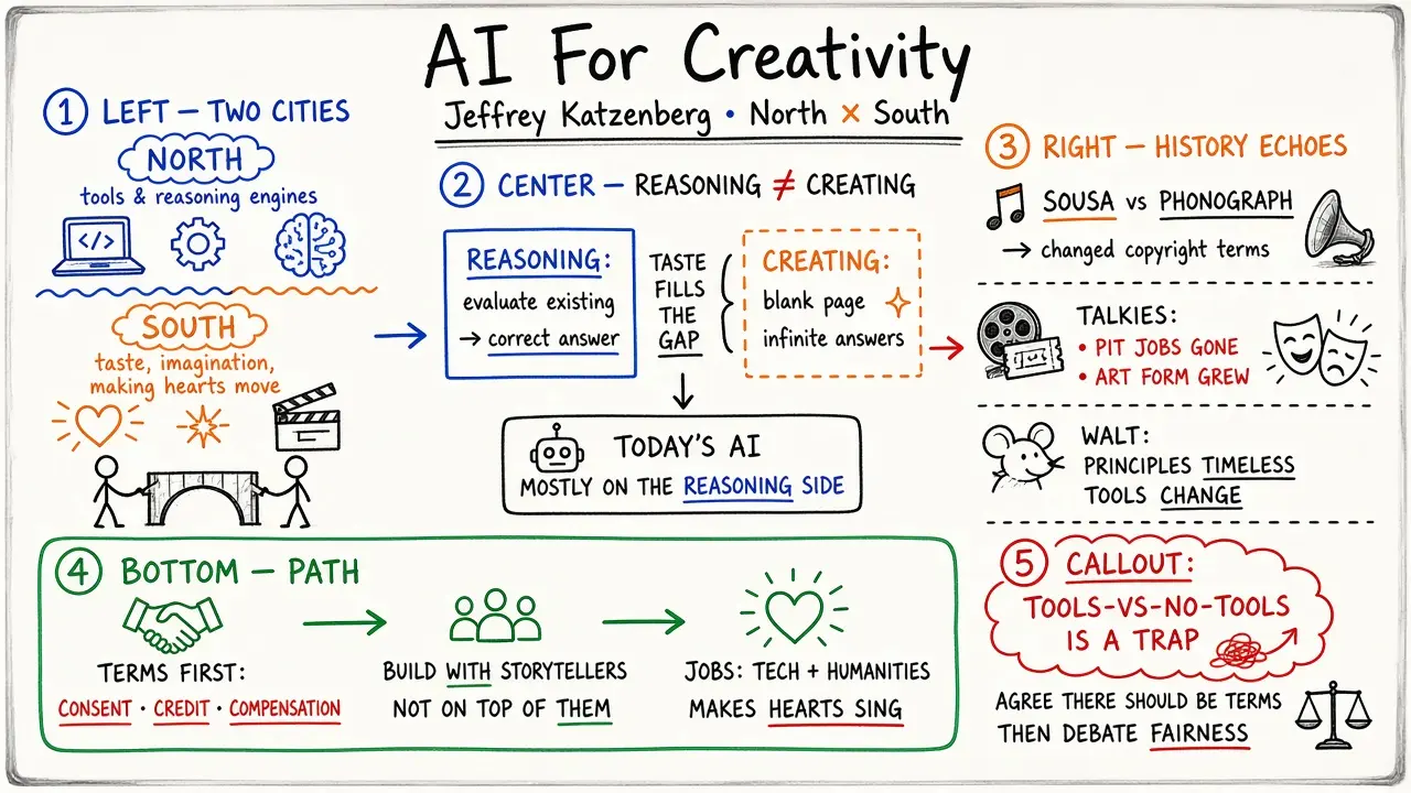 AI For Creativity — Jeffrey Katzenberg (@jeffreykWNDR)