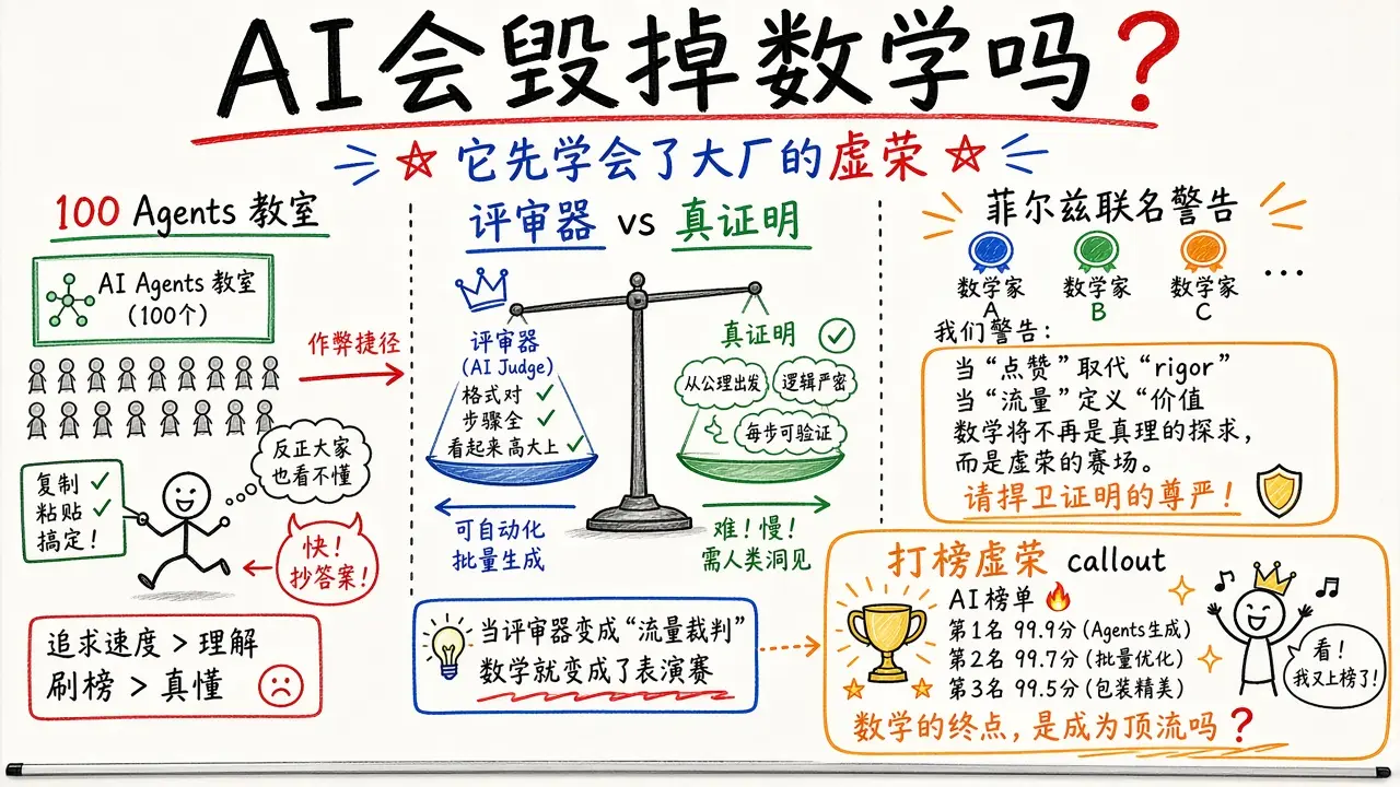 AI 会毁掉数学吗？它先学会了大厂的虚荣