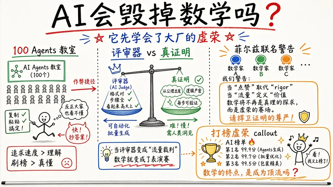 AI 会毁掉数学吗？它先学会了大厂的虚荣