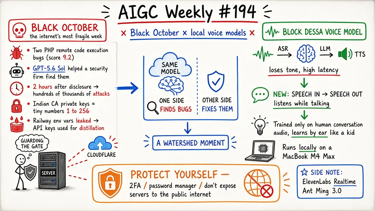 AIGC Weekly #194：黑色十月 / Block Dessa 语音模型（歸藏 Newsletter）