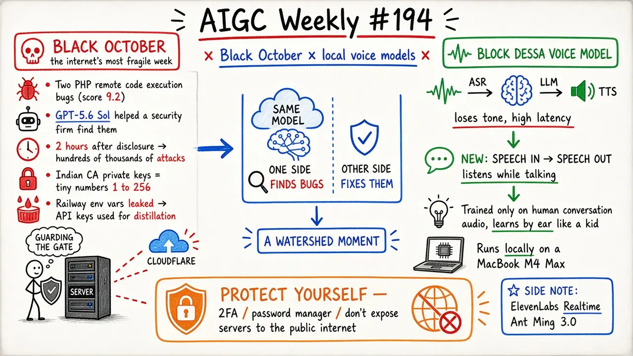 AIGC Weekly #194：黑色十月 / Block Dessa 语音模型（歸藏 Newsletter）