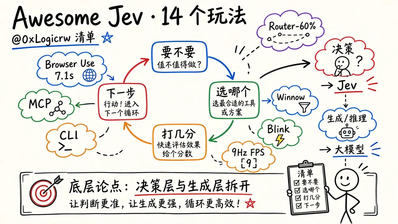 Awesome Jev：14 个开源玩法合集（含 Browser Use 高速浏览器 Agent）
