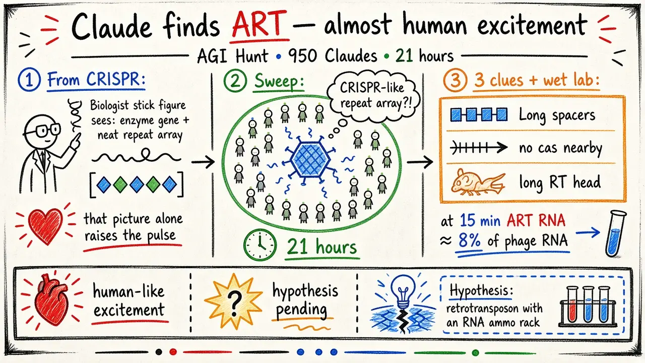 Claude Finds ART Enzyme System — Near-Human Excitement
