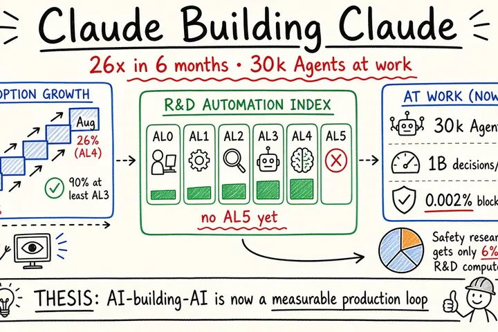 Claude Builds Claude · 26× in 6 Months / 30k Agents (APPSO)