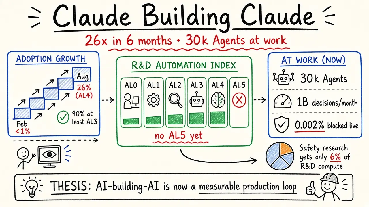Claude Builds Claude · 26× in 6 Months / 30k Agents (APPSO)