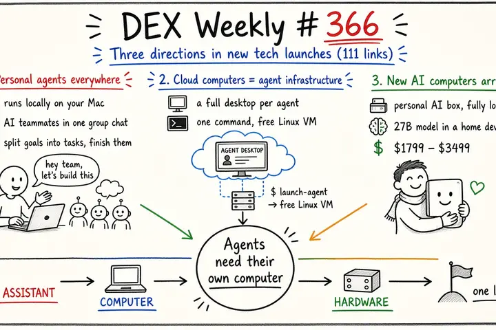 DEX 周刊 · #366 个人 agent、云端电脑、AI 电脑