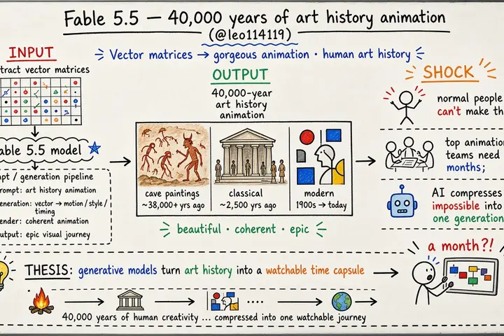 Fable 5.5 — 40,000 years of art history animation (@leo114119)