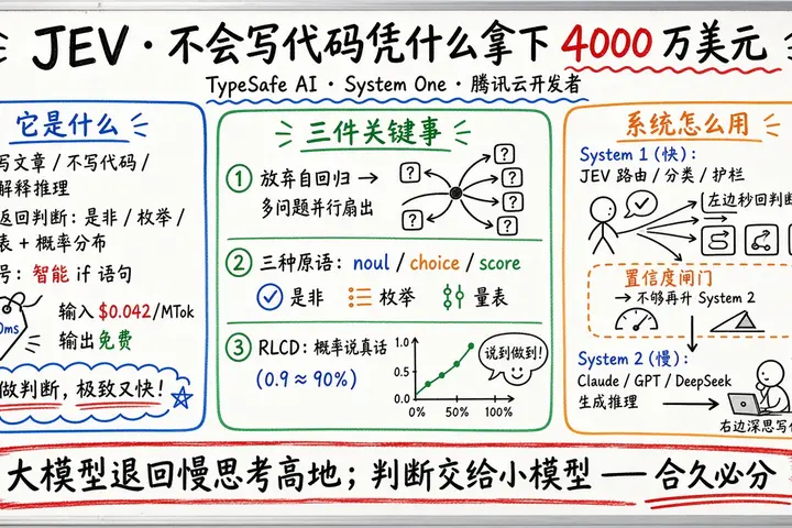 JEV · 不会写代码的模型凭什么拿下 4000 万美元