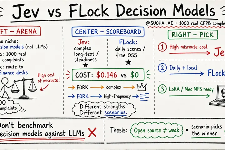 Jev vs FLock: Decision Model Benchmark (@SUOHA_AI)