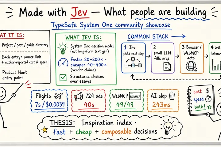 Made with Jev — What people are building with Jev