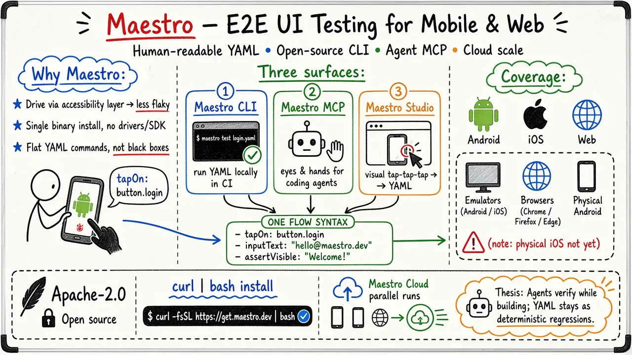 Maestro, End-to-End UI Testing for Mobile and Web