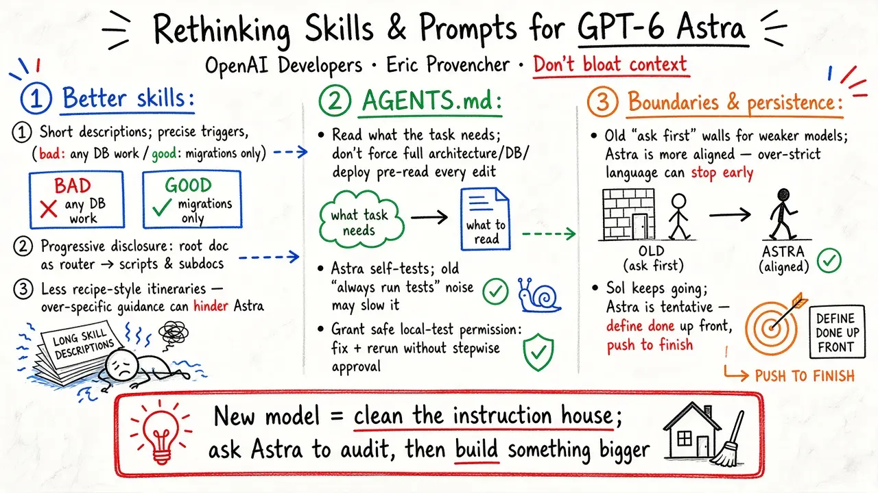 Rethinking skills and prompts for GPT-6 Astra