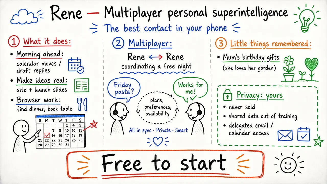 Rene — Multiplayer personal superintelligence