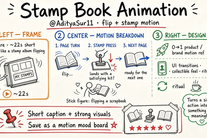 Stamp Book Animation (@AdityaSur11)