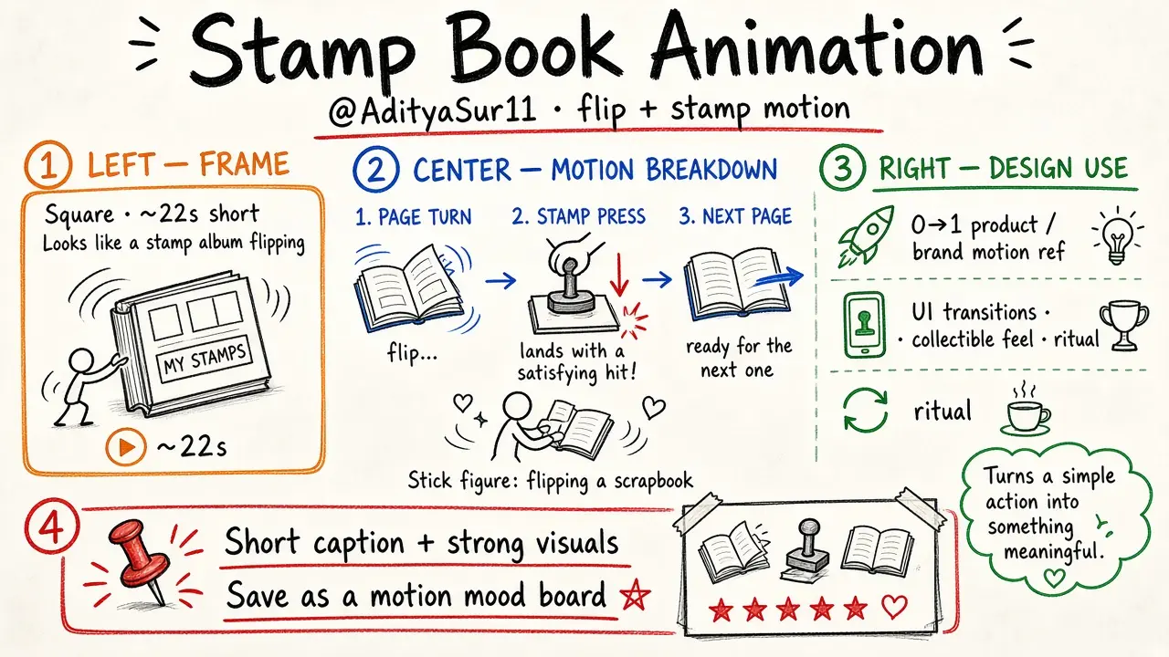 Stamp Book Animation (@AdityaSur11)