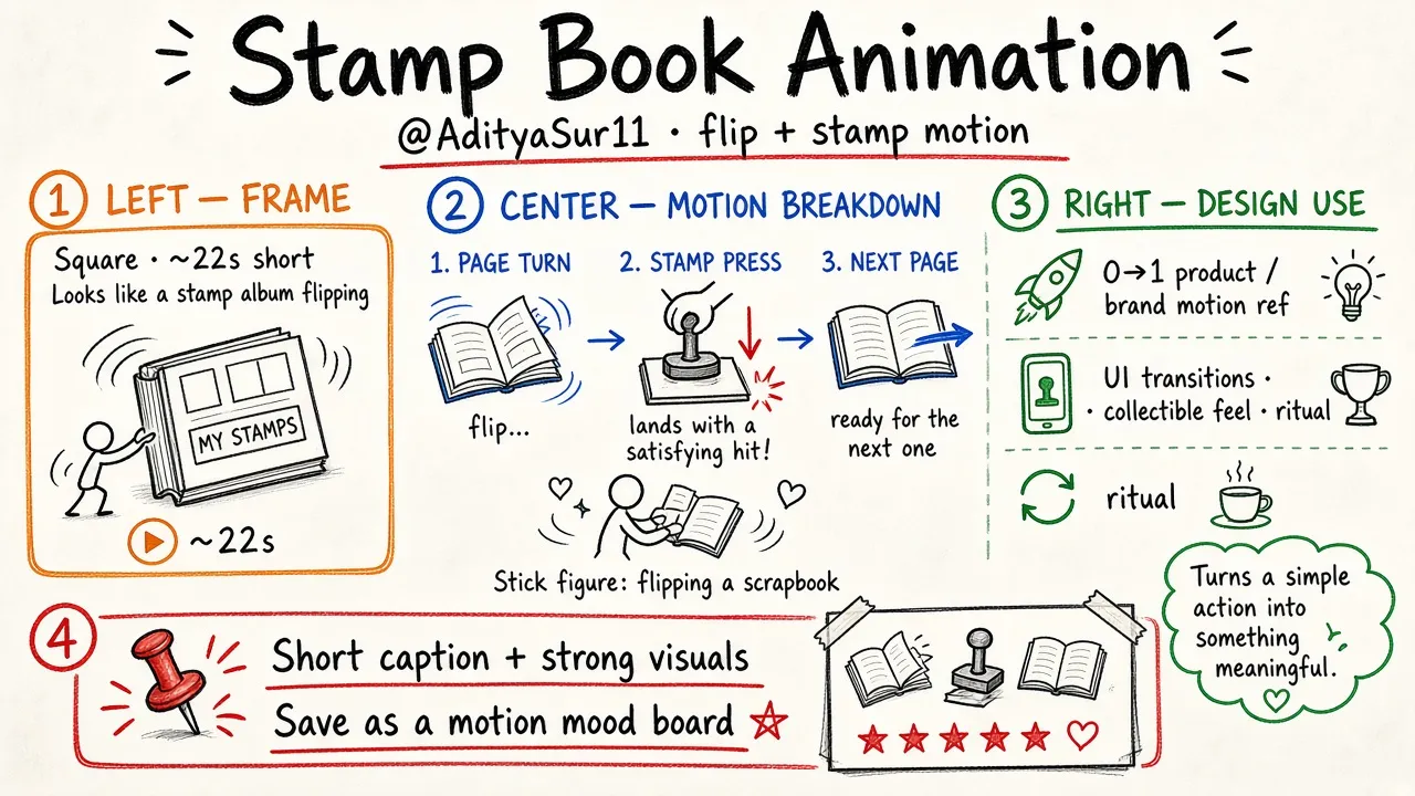 Stamp Book Animation (@AdityaSur11)