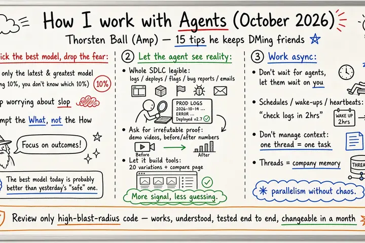 Thorsten Ball：我如何与 Agent 协作（2026 年 10 月版）