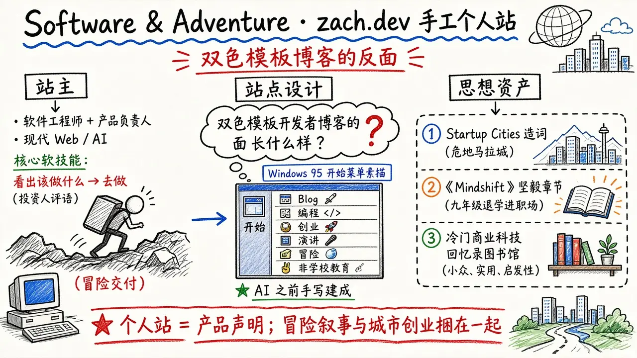 Software & Adventure · Zach 的手工个人站（zach.dev）