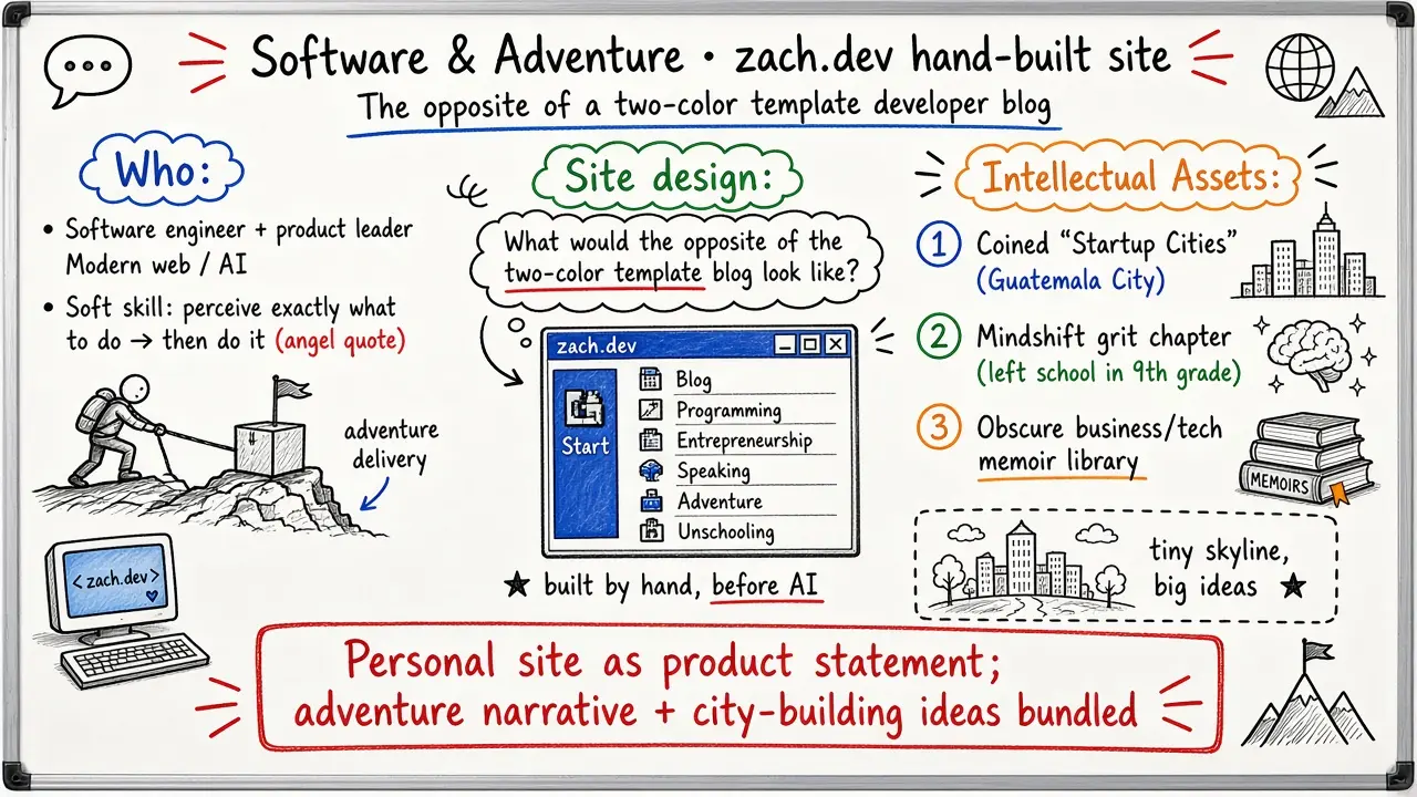 Software & Adventure · Zach's hand-built personal site (zach.dev)