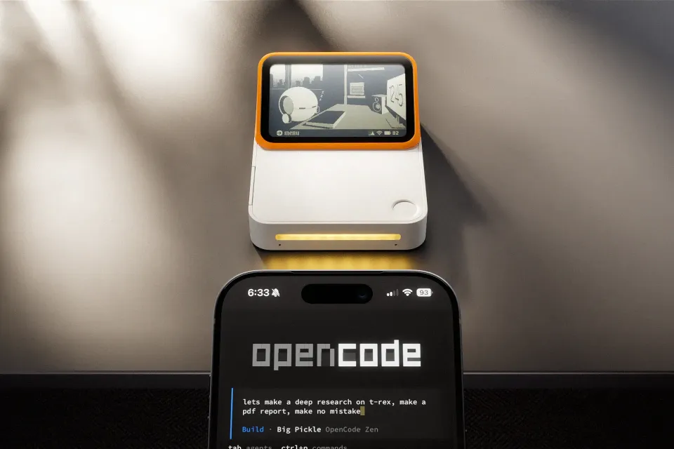 Lapis One hardware and an agent task on a phone